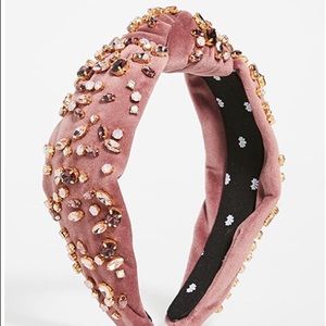 Lele Sadoughi Crystal Knotted Headband
